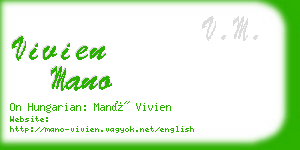 vivien mano business card